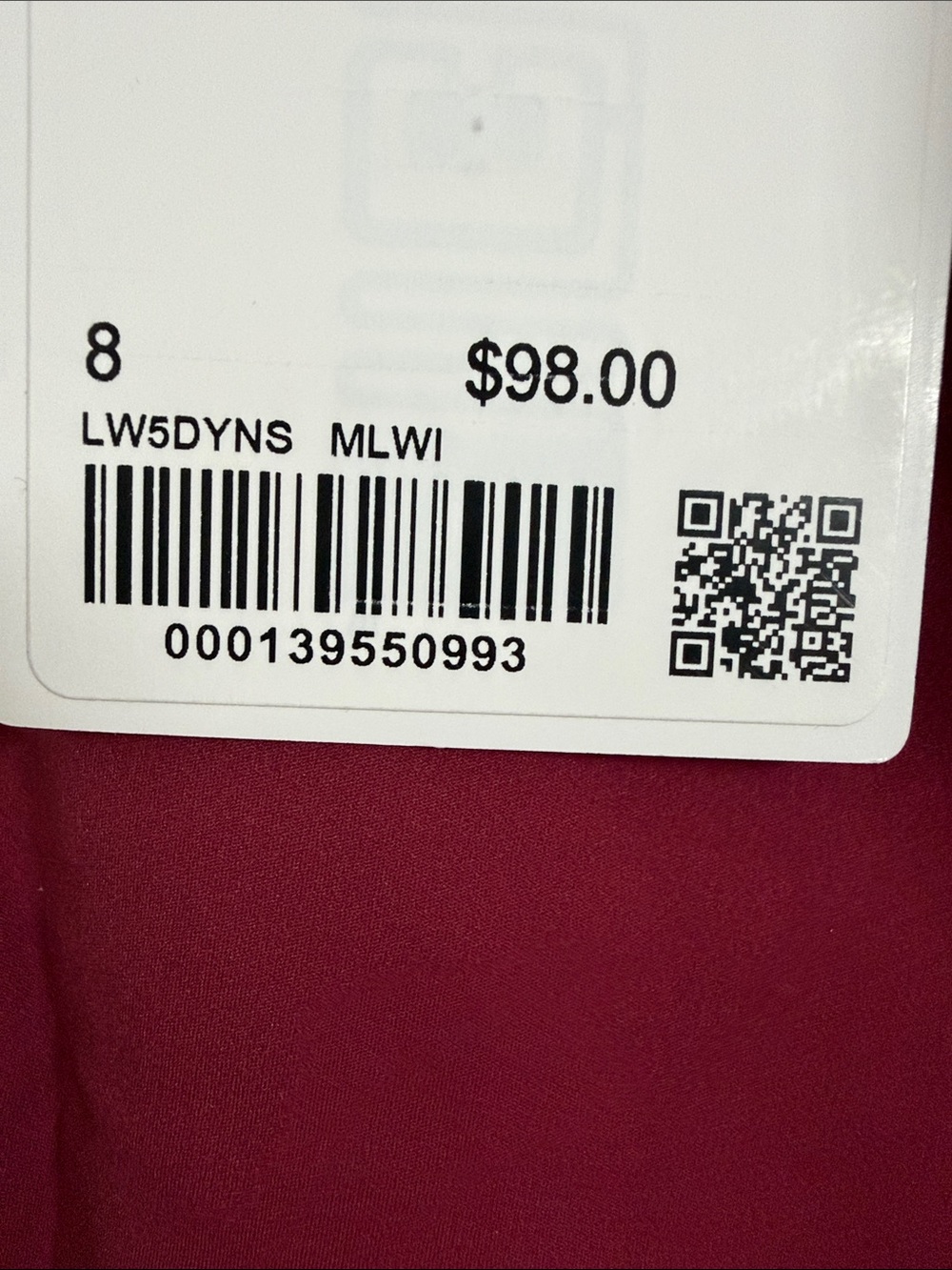 lululemon athletica High-Rise Leggings in Burgundy - Picture 3 of 3
